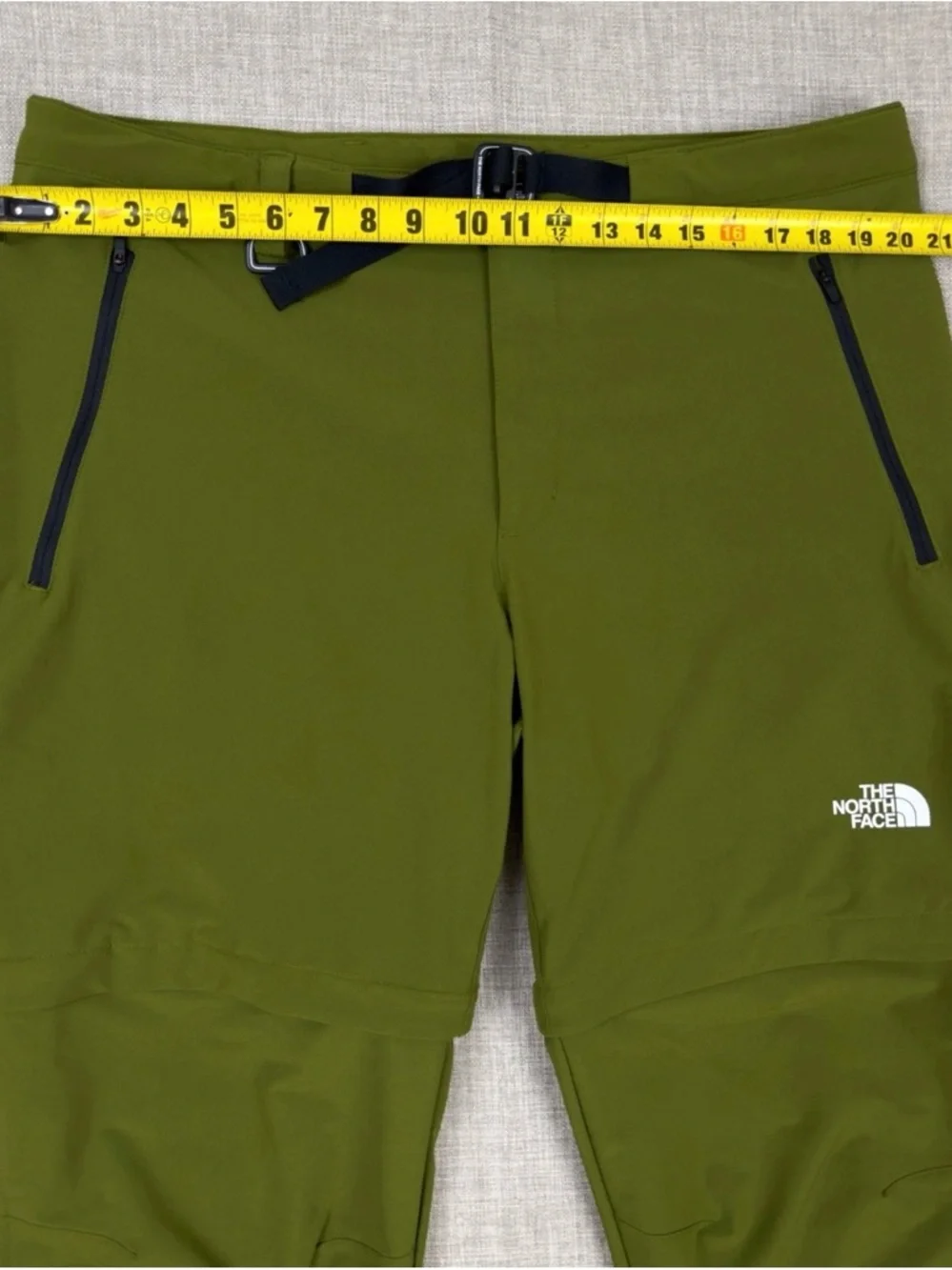 The North Face FlashDry XD Convertible Pants XL Green Zip Off Hiking Outdoor